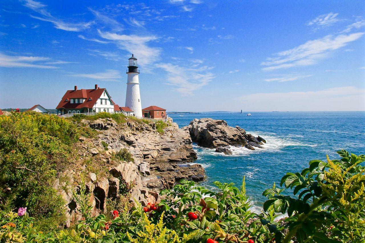 Faro di Cape Elizabeth, il faro di Portland una delle migliori mete per lune di miele negli USA