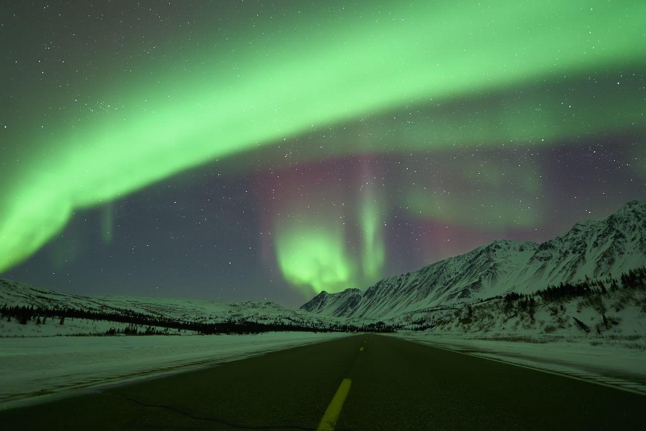 Northern Lights a Fairbanks Alaska una delle migliori destinazioni per lune di miele USA
