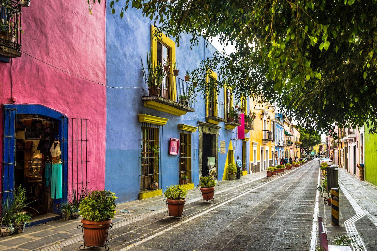 Callejon de los Sapos a Puebla in Messico
