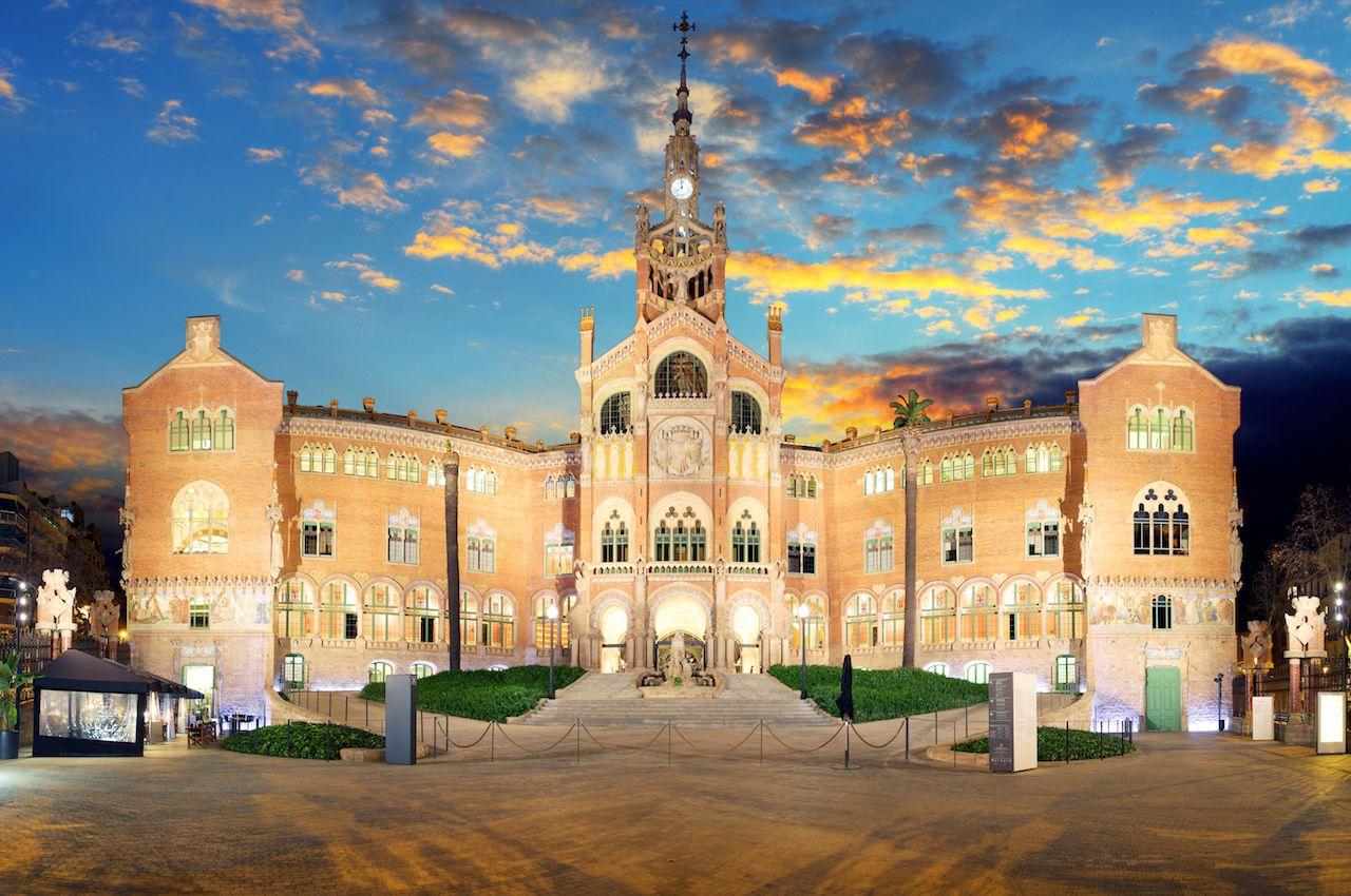 Ospedale de la Santa Creu i de Sant Pau a Barcellona, Spagna