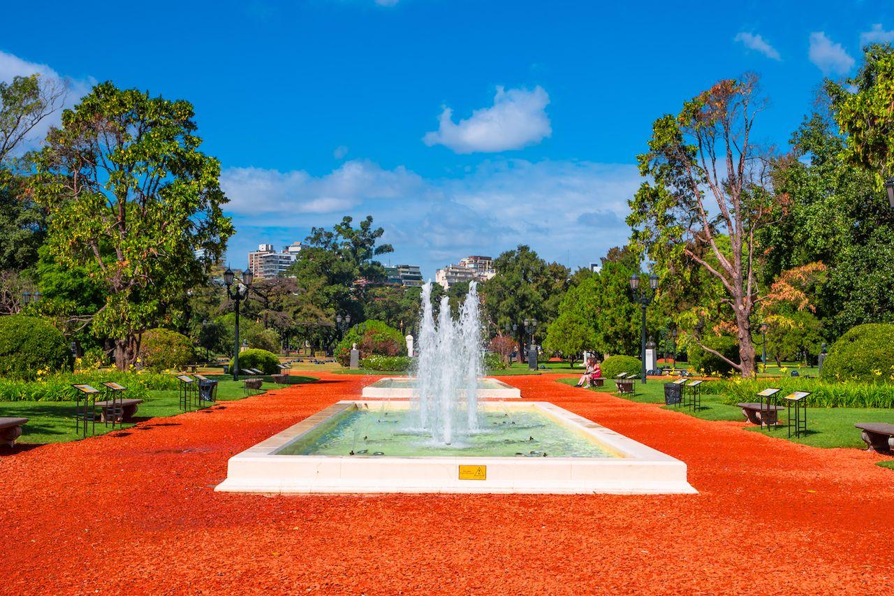 Giardino di rose nel quartiere Palermo, Buenos Aires, Argentina