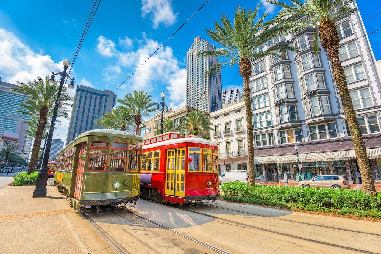 Tram di New Orleans, Louisiana, USA