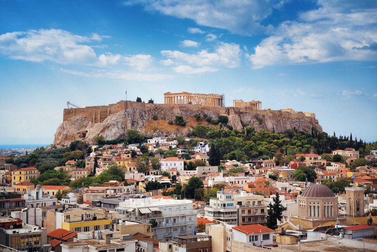 Blick auf die Akropolis