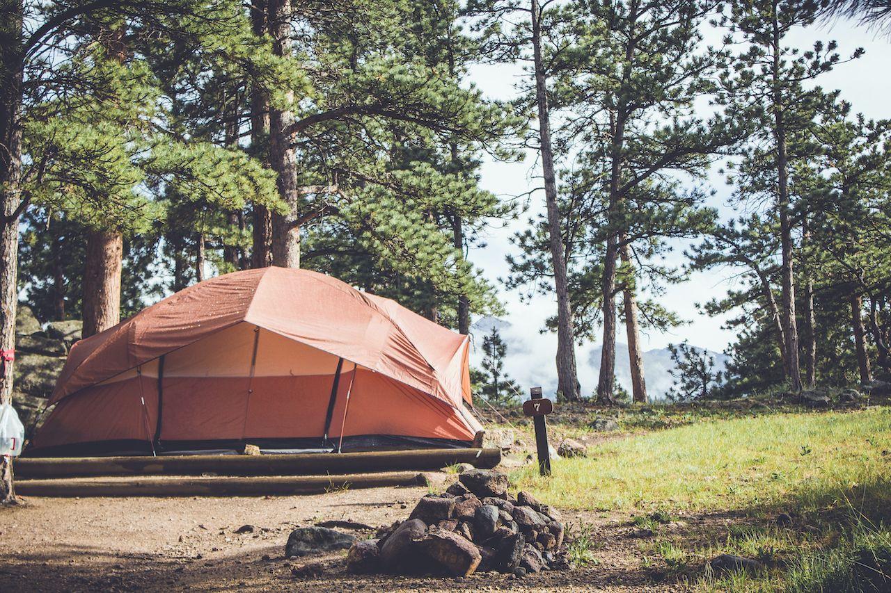 Tenda al campeggio
