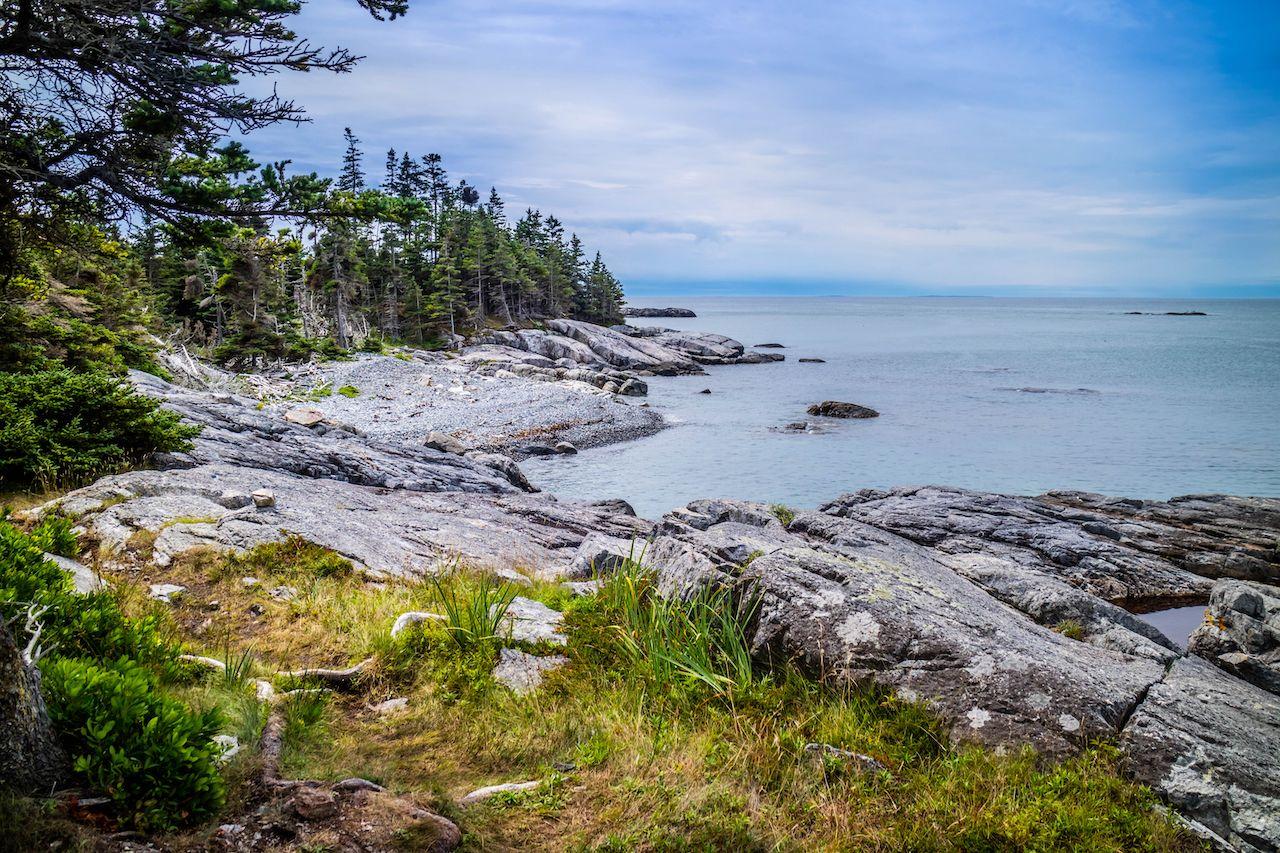 Duck Harbor Isle au Haut nel Parco Nazionale di Acadia, Maine