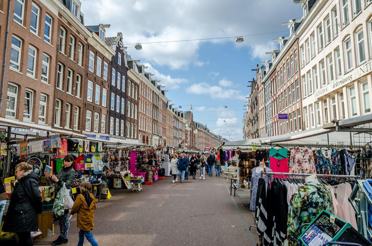 Mercato Albert Cuyp nella zona De Pijp