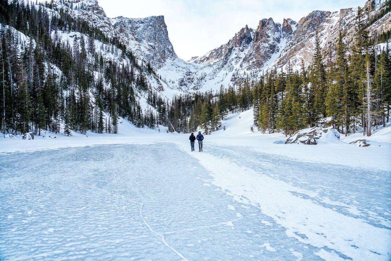 Dream Lake coperto di neve