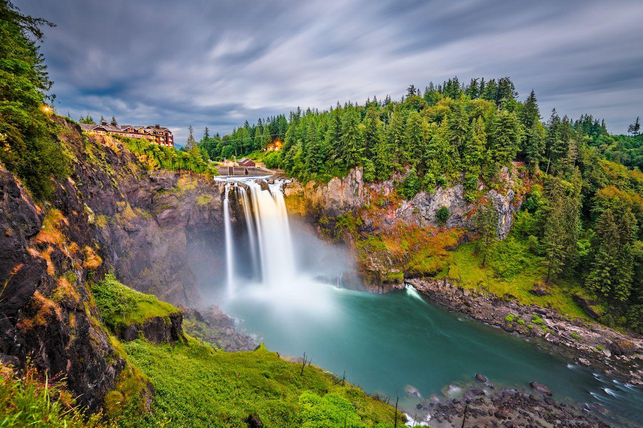 Falls City, Washington, USA bei den Snoqualmie Falls