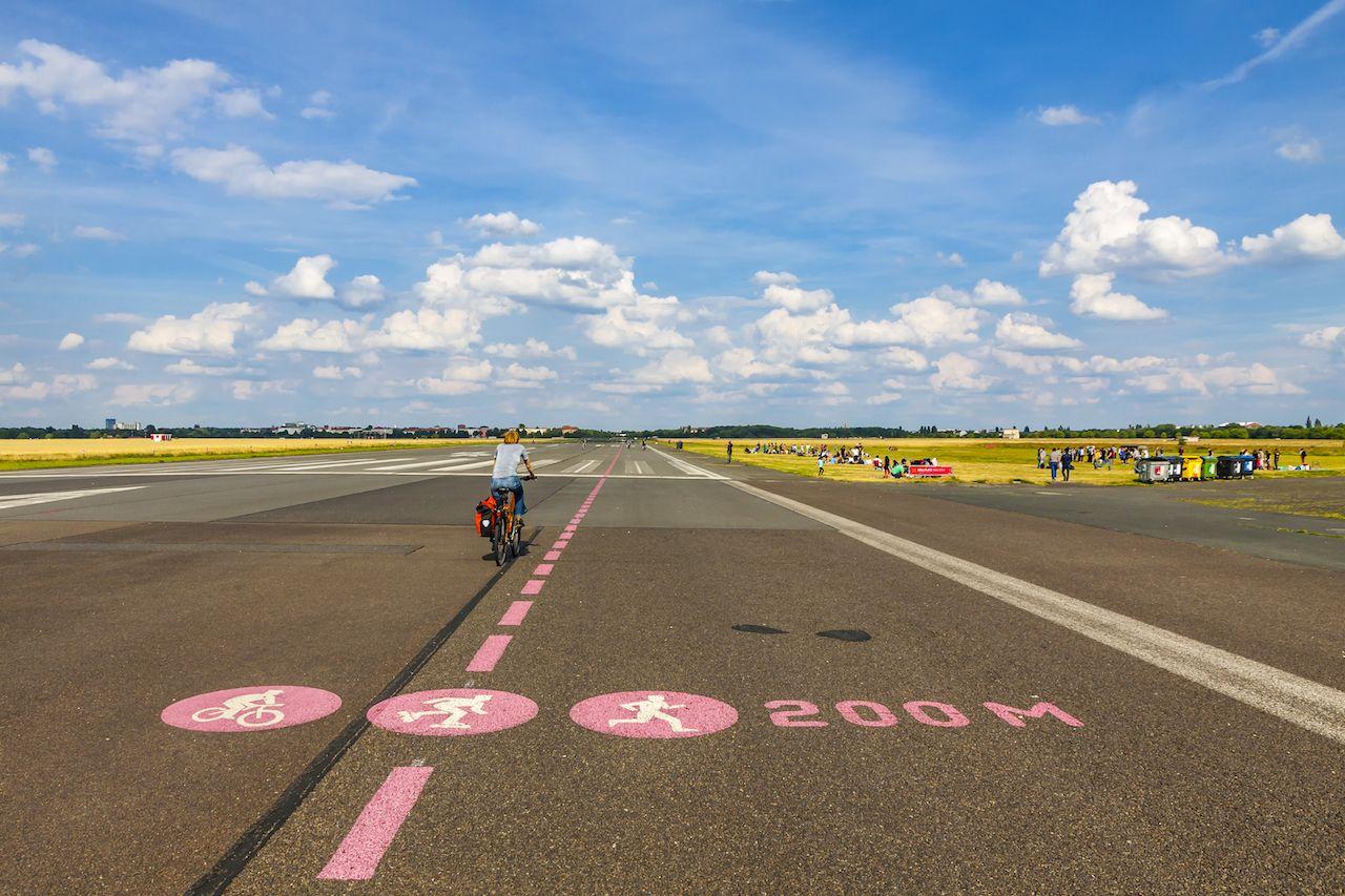 Berlino Tempelhof, aeroporto di Berlino, Germania.