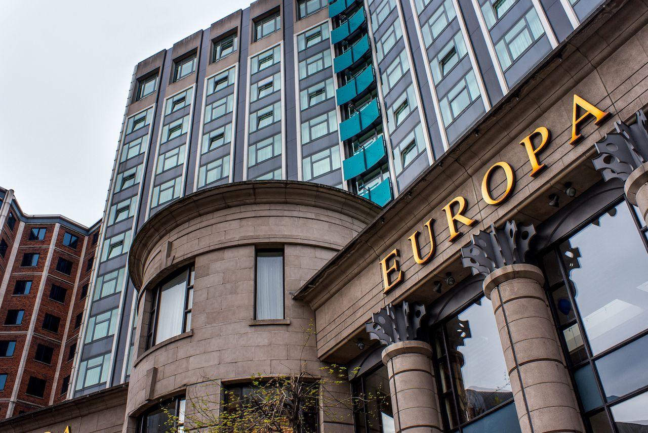 Das Europa Hotel in Belfast, Nordirland