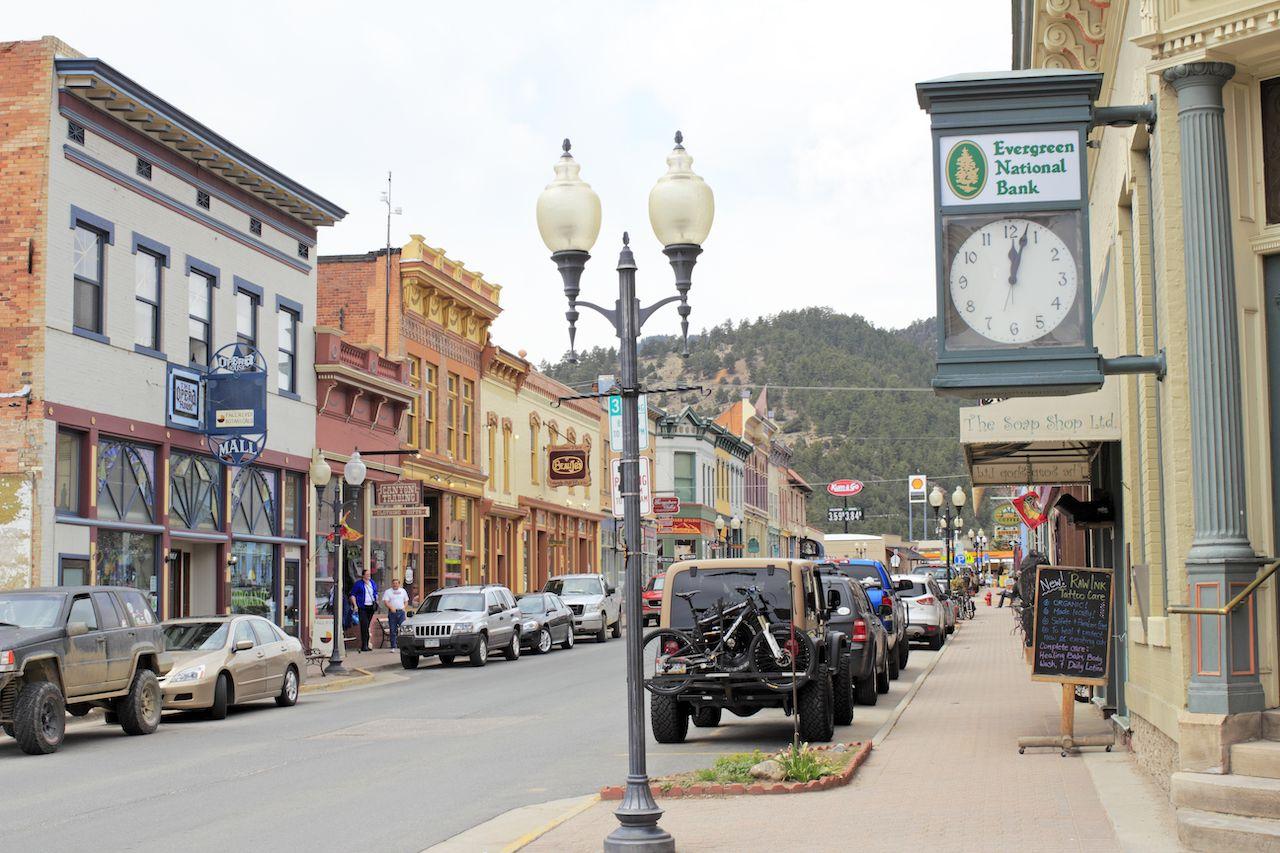 Miner Street in Idaho Springs, Colorado