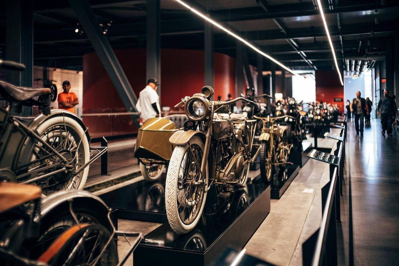 Una motocicletta nel Museo Harley-Davidson