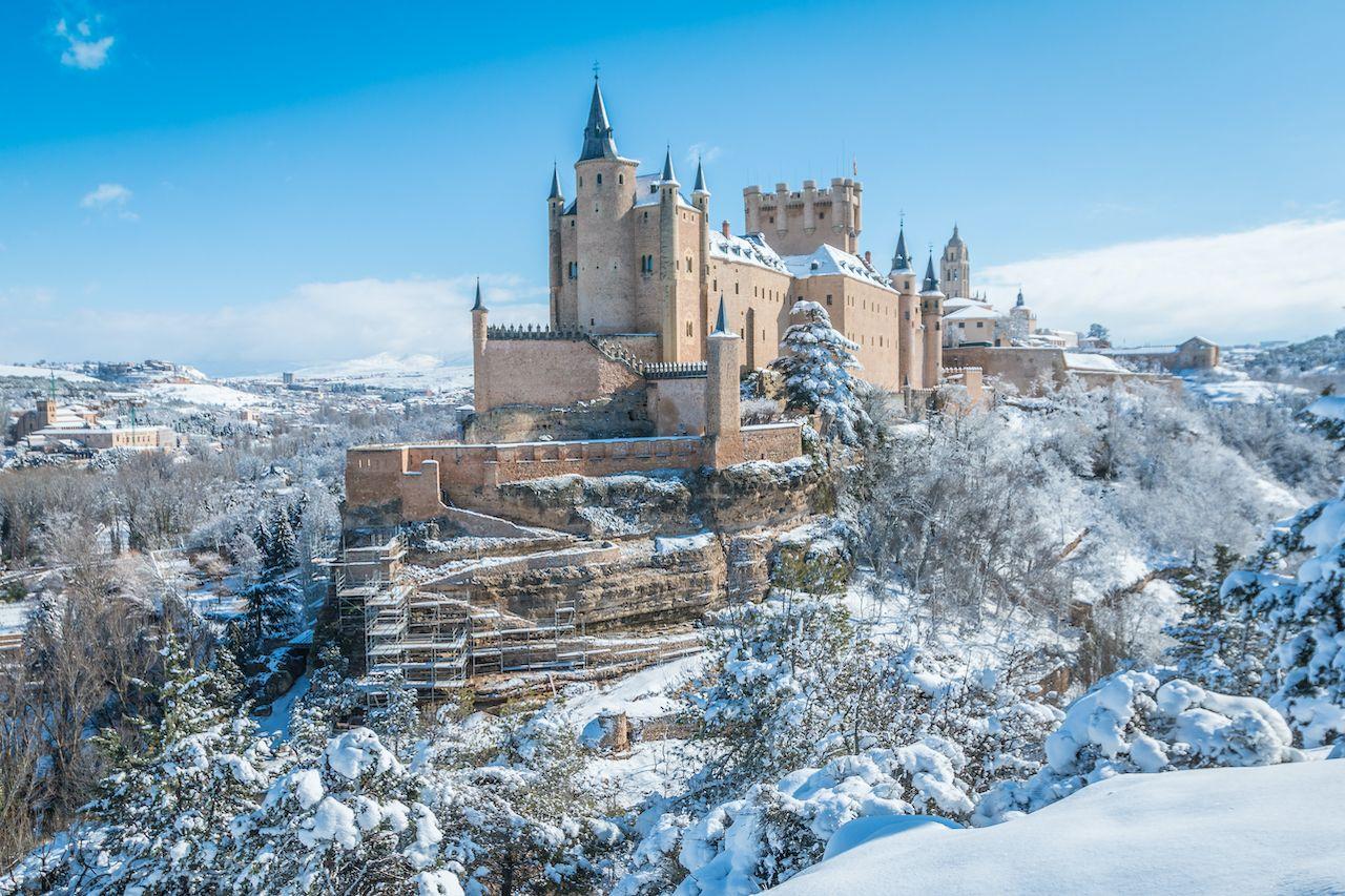 Segovia, Spagna, in inverno