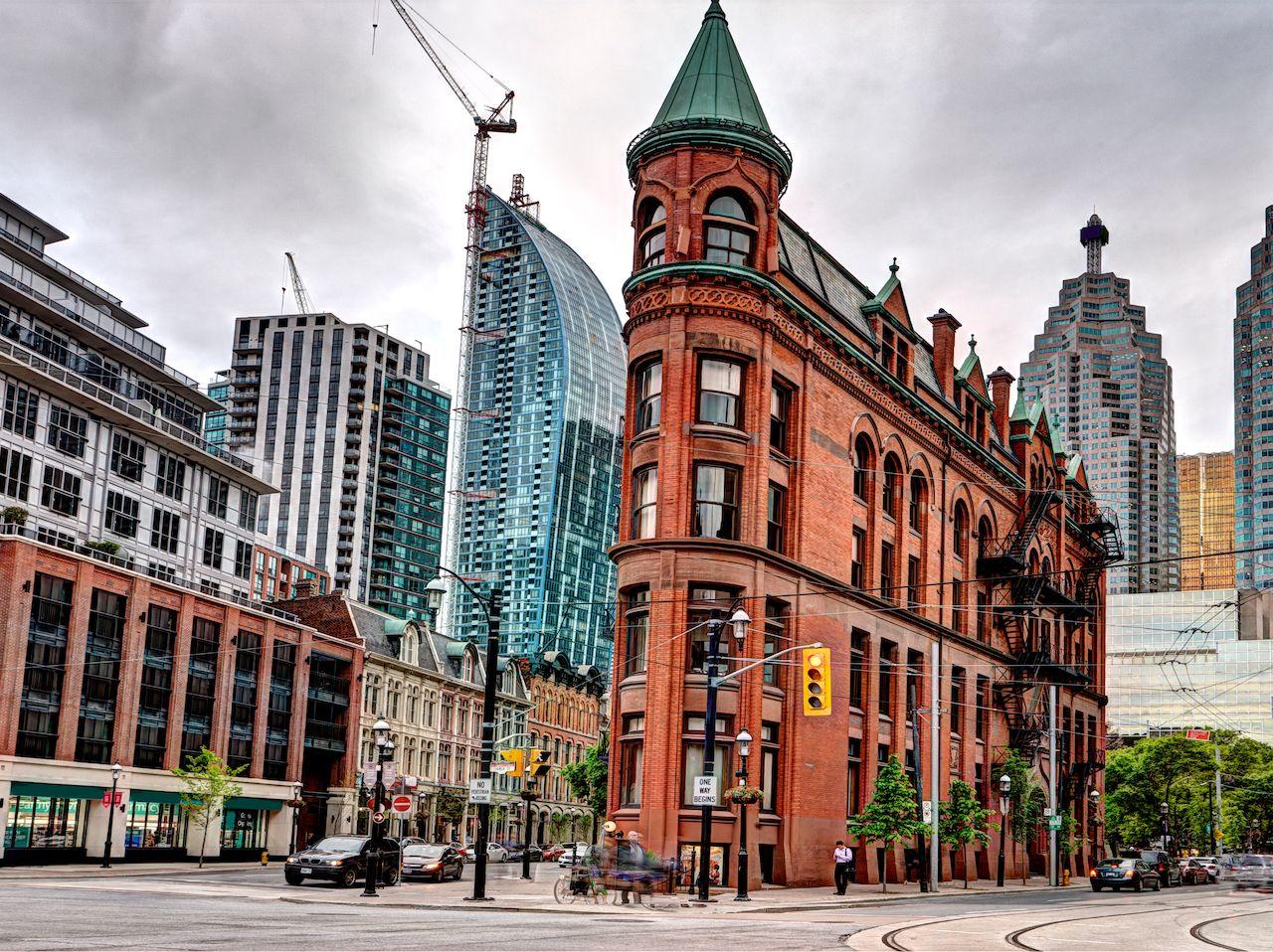 Flat Iron Gebäude Toronto Church und Front Street