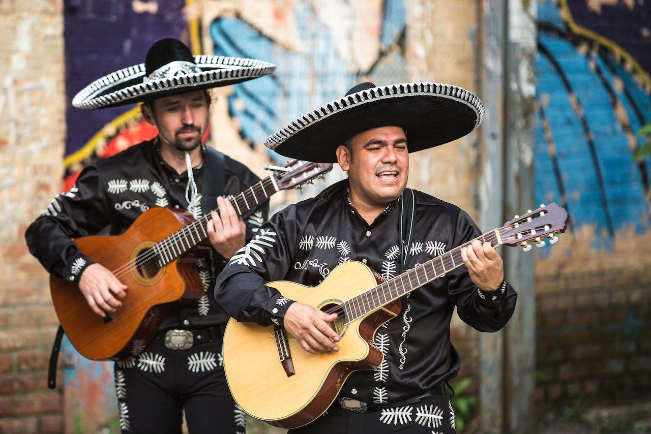 Musicisti di strada in Messico