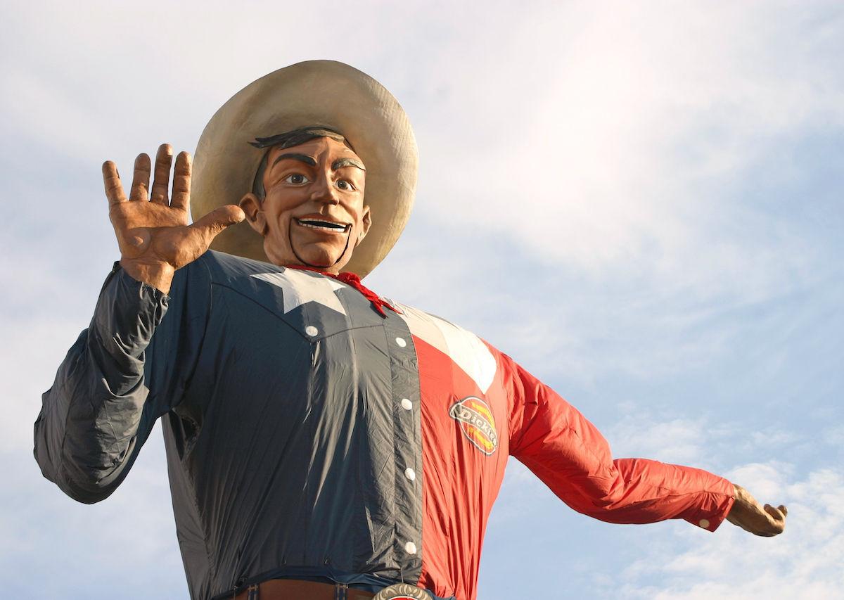Big Tex, il gigantesco mascotte della Fiera di Stato del Texas a Dallas