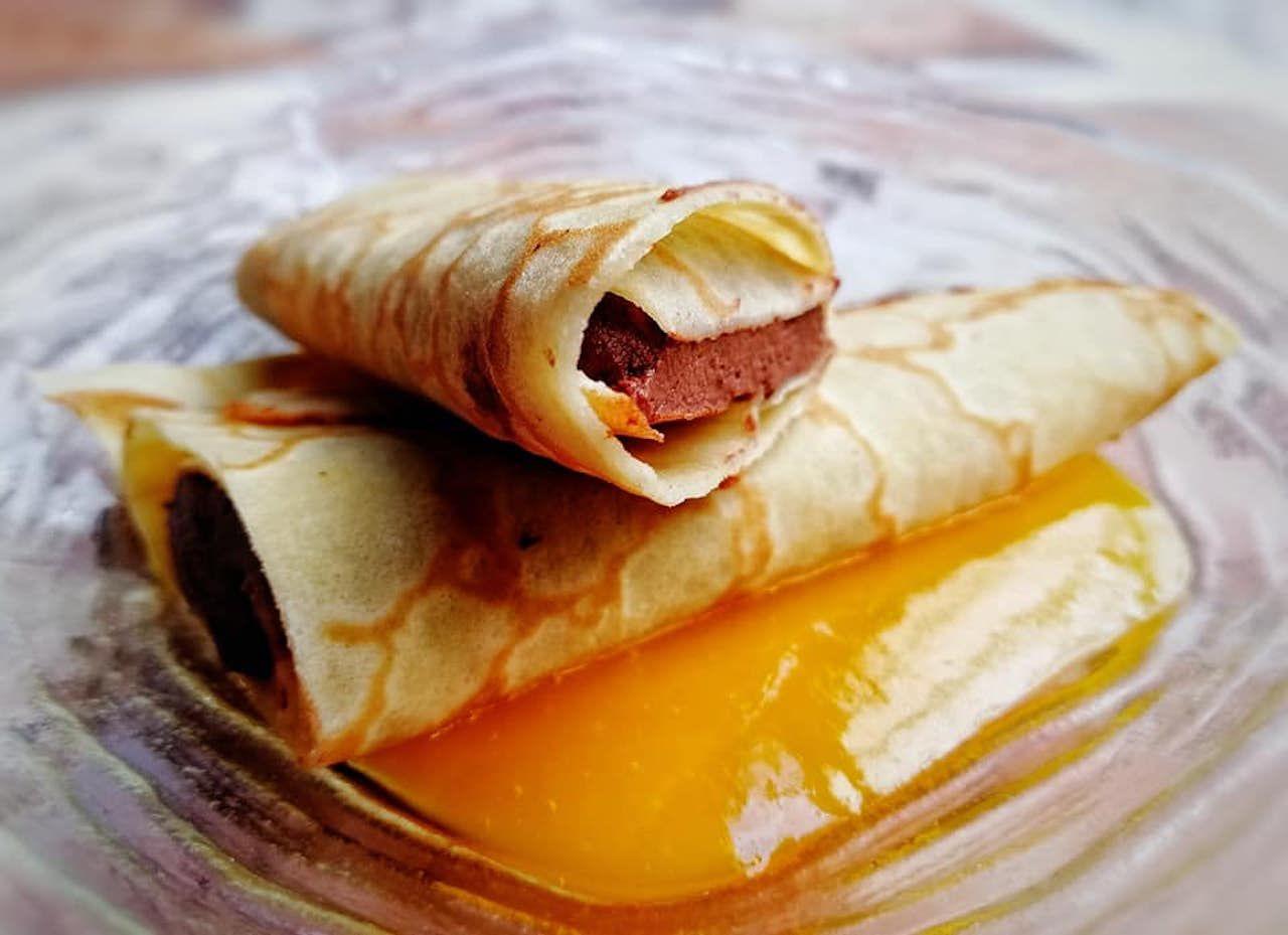 Piatto di crepe da Els 4 Gats a Barcellona