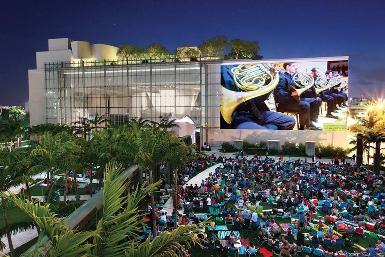 Außenansicht des New World Symphony in Miami, Florida