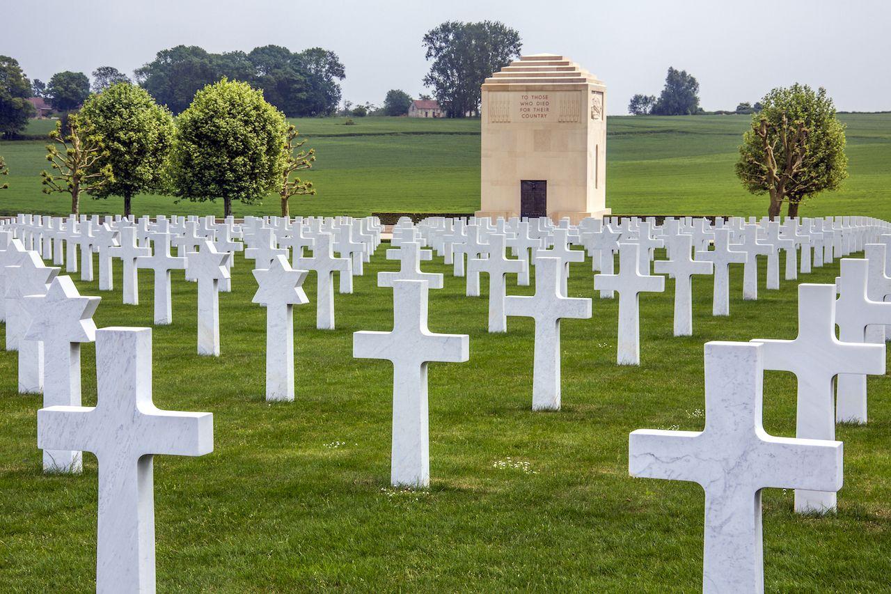 Cimitero americano nella Valle della Somme in Francia
